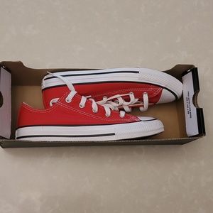 New in box boy's red Converse